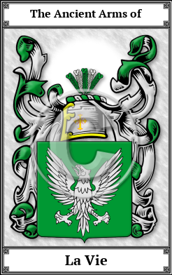 La Vie Family Crest Download (JPG)  Book Plated - 150 DPI